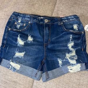 NWT Charlotte Russe distressed jean shorts